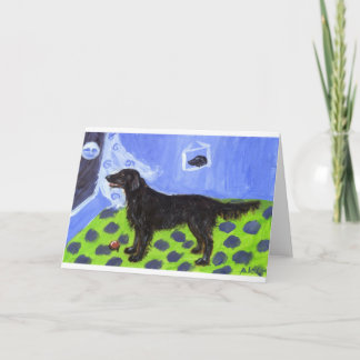 Carte Flattie sens la lune souriante