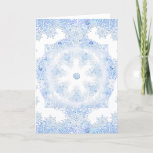 Carte Flèche de neige bleu glace