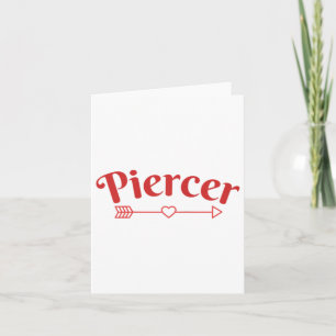 Carte Flèche de perceur Cœur Boutique de piercing profes