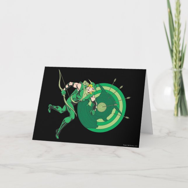 Carte Flèche verte avec cible 2 (Devant)