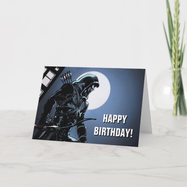 Carte Flèche verte de la flèche | dans le clair de lune (Devant)