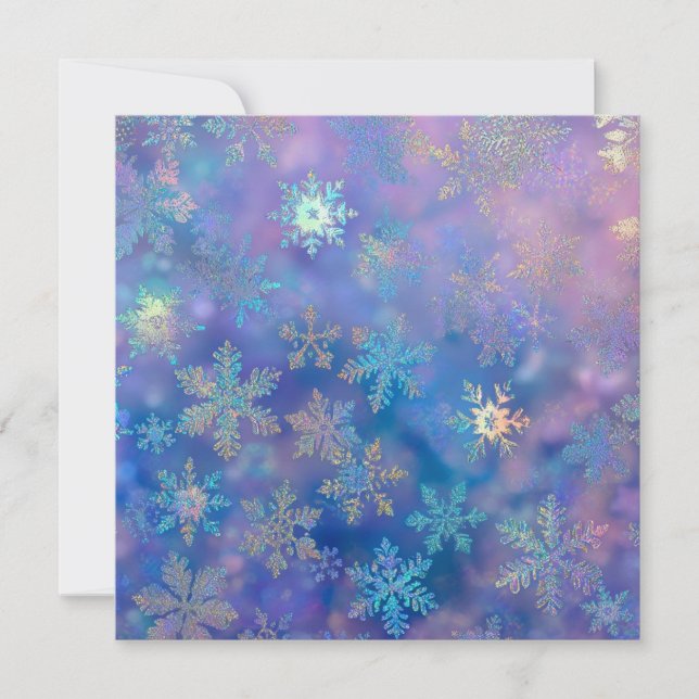 Carte Flèches de neige Iridescente (Devant)