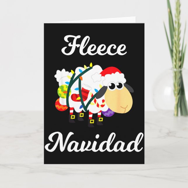 Carte Fleece Navidad Shirt Funny Feliz Mexican Christmas (Devant)