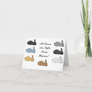 Carte Flemish giant Rabbit Notecard