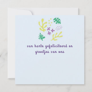 Carte fleur abstract