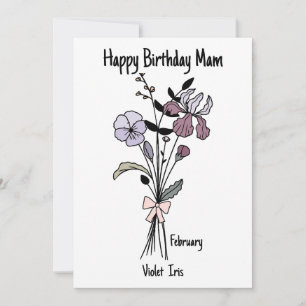 Carte Fleur Anniversaire Pour Mam