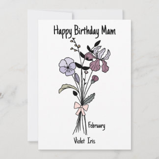 Carte Fleur Anniversaire Pour Mam