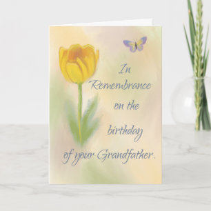 Carte Fleur aquarelle pour le souvenir de l'anniversaire