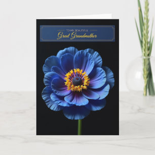 Carte Fleur Azure à Points