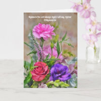 Fleur Bouquet Foi Félicitations Bible Verse