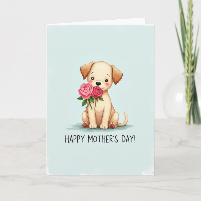 Carte Fleur Canine Douce (Devant)