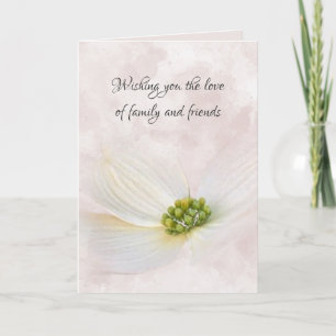 Carte Fleur Cosmos Sympathy sur Abstrait rose