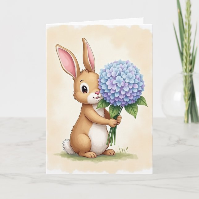 Carte Fleur d'Ami Doux et Poilu (Devant)