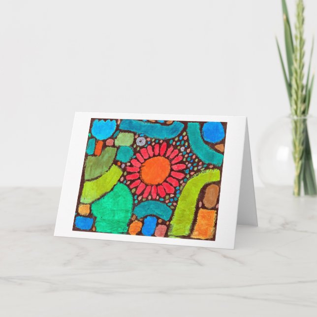 Carte Fleur dans la vallée, Klee (Devant)