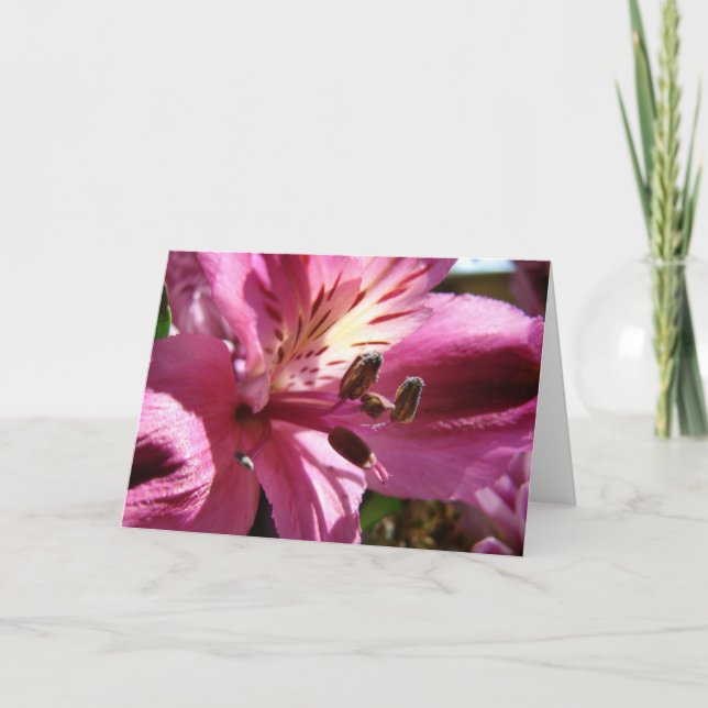 Carte Fleur dans un bouquet (Devant)