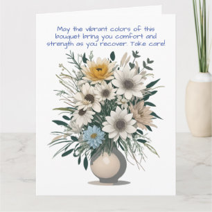 Carte Fleur d'Art moderne Boho S'améliorer bientôt