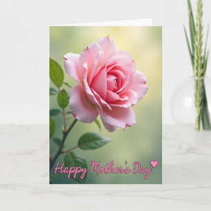 Carte Fleur de cerisier rose à pois
