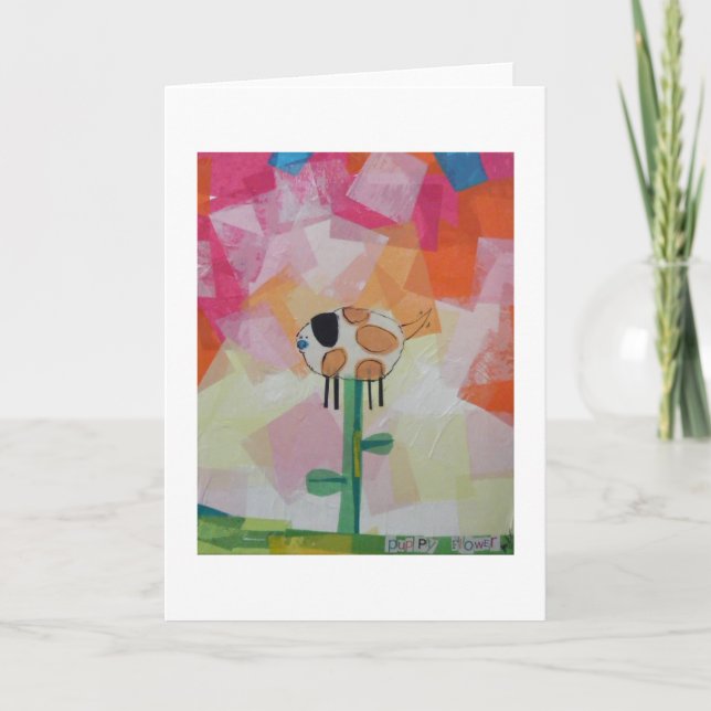 Carte Fleur de chiot (Devant)