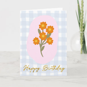 Carte Fleur de coquelet de Californie Anniversaire En vi