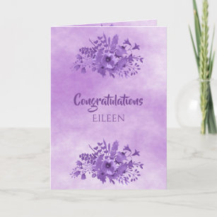 Carte Fleur de couleur hydrique ultra violette