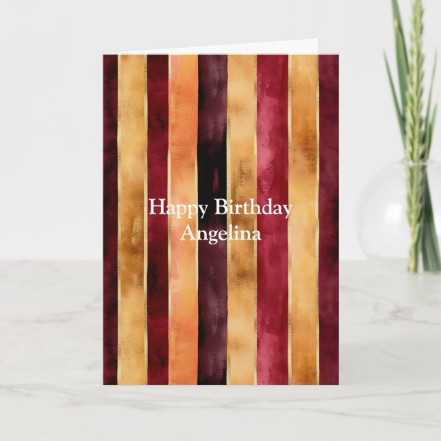 Carte Fleur de crème dorée Anniversaire (Devant)