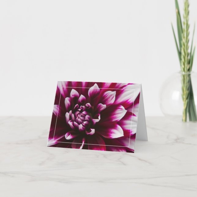 Carte Fleur de dahlia (Devant)
