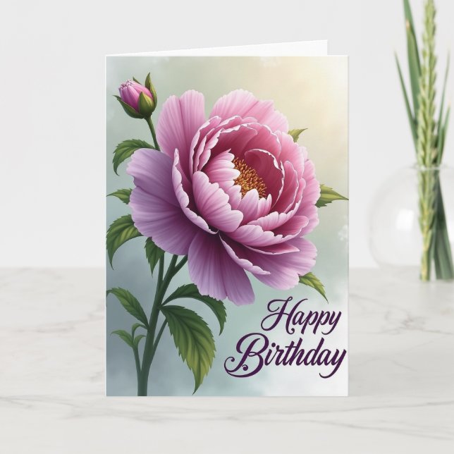 Carte Fleur de Lavande Élégante (Devant)