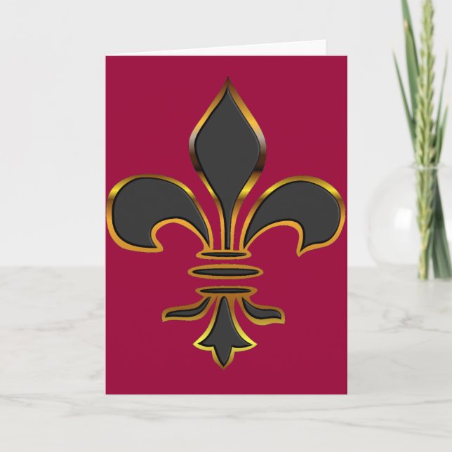 Carte Fleur-de-lis (Devant)