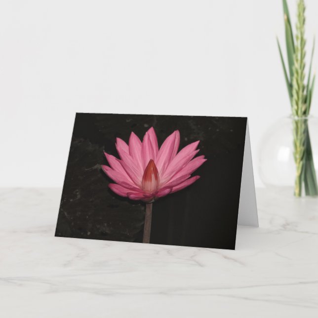 Carte fleur de lotus (Devant)
