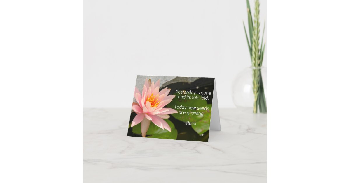 Carte Fleur De Lotus Avec La Citation De Rumi Sur Zazzle Fr Carte Fleur De Lotus Avec La Citation De Rumi Sur Zazzle Fr