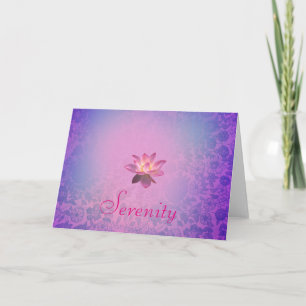 Carte Fleur de Lotus Rose Serenity