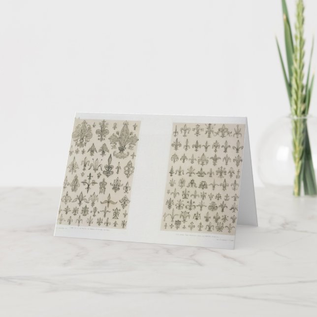 Carte Fleur de Lys designs from every age and from all a (Devant)