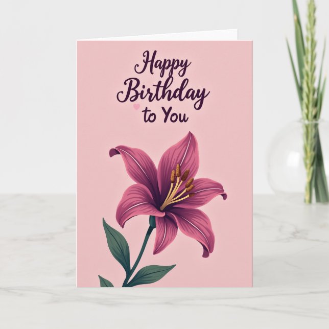 Carte Fleur de Lys Rayée (Devant)