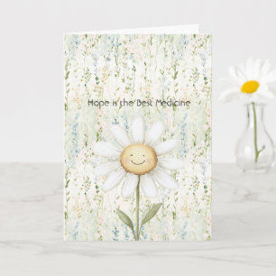Carte Fleur de Marguerite Joyeuse L'espoir est la Meille