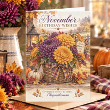 Fleur de naissance de novembre Chrysanthème Annive