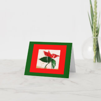 Carte Fleur de Noël