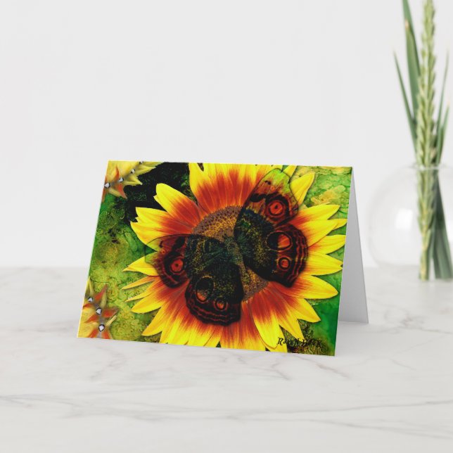 Carte Fleur de papillon (Devant)