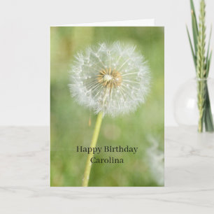 Carte Fleur de Pissenlit Anniversaire