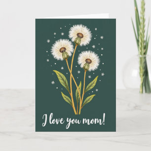 Carte Fleur de Pissenlit pour Maman