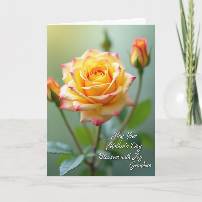 Carte Fleur de Rose des Mères Douces (Devant)
