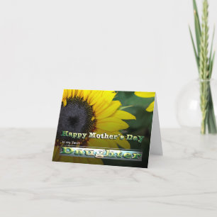 Carte Fleur de tournesol Bonne Fleur de jardin de la Fêt