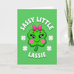 Carte Fleur de Trèfle Sassy Lassie