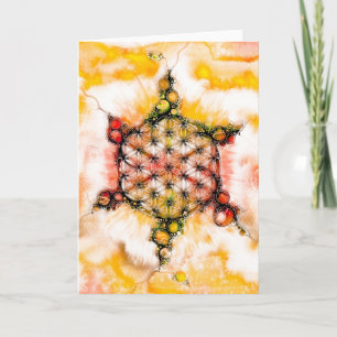 Carte Fleur De Vie - Façons Colorées 4