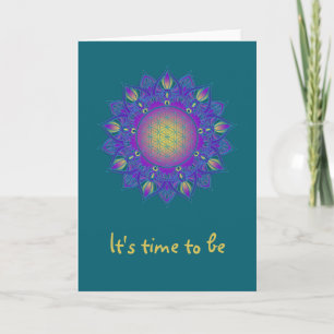 Carte Fleur De Vie - Mandala Indien 3