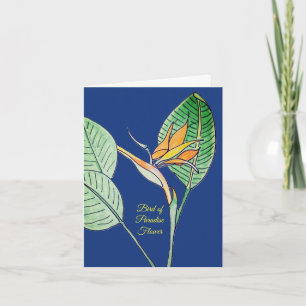 Carte Fleur d'oiseau de paradis