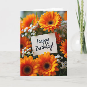 Carte Fleur d'Orange Clair