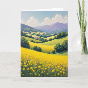 Carte Fleur Dorée Joyeuse