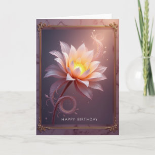 Carte Fleur Dorée Suave