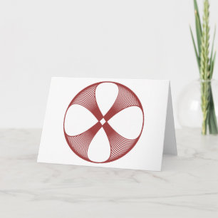 Carte Fleur en Spirale