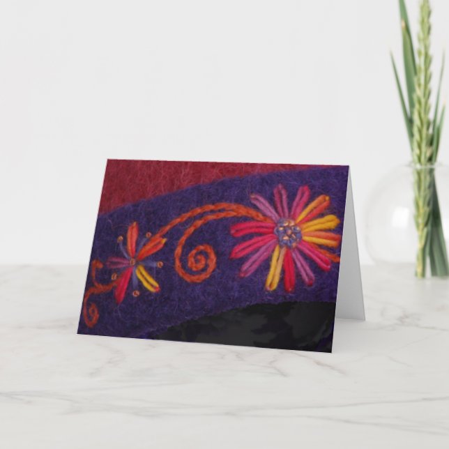 Carte Fleur et vigne de coucher du soleil (Devant)